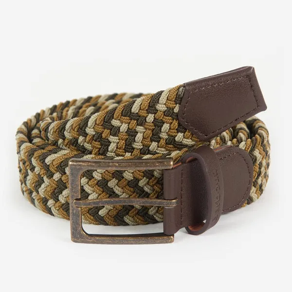 Barbour Tartan Ford Belt - Olive
