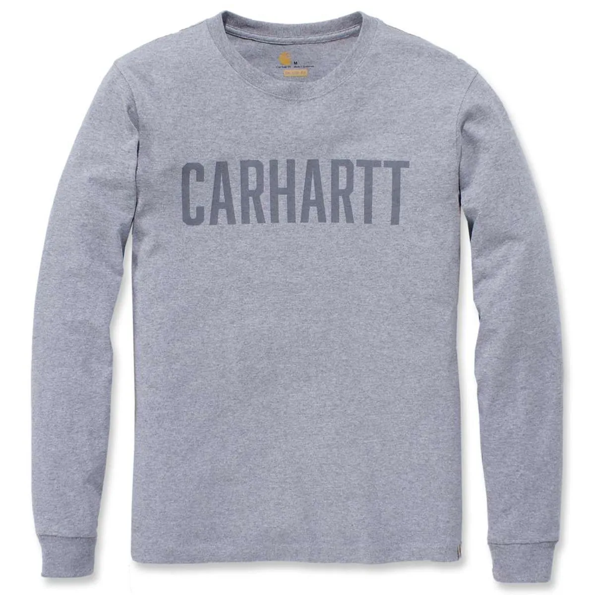 Carhartt&#x20;104106&#x20;l&#x2F;s&#x20;Block&#x20;Logo&#x20;T-Shirt&#x20;-&#x20;Navy