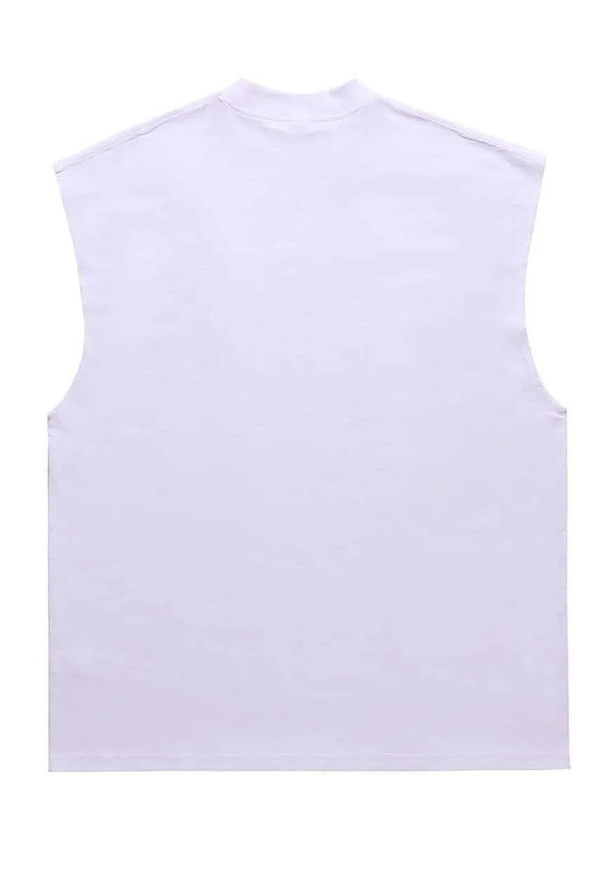 Dinosaur sleeveless tshirt animal print tank top surfer vest