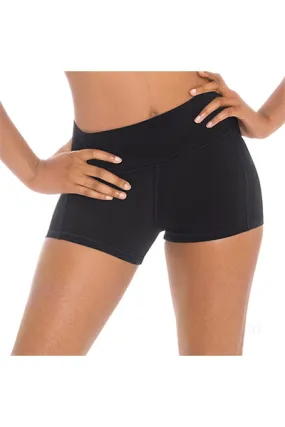 Eurotard 44336 Womens Microfiber Flat Band Shorts