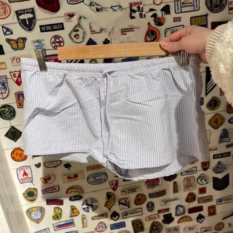 LVSANW Casual Women Soft Cotton Front Buttons Shorts 2024 Summer Vintage Low Waist Female Chic Bottoms