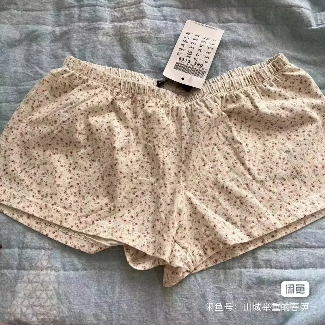 LVSANW Casual Women Soft Cotton Front Buttons Shorts 2024 Summer Vintage Low Waist Female Chic Bottoms