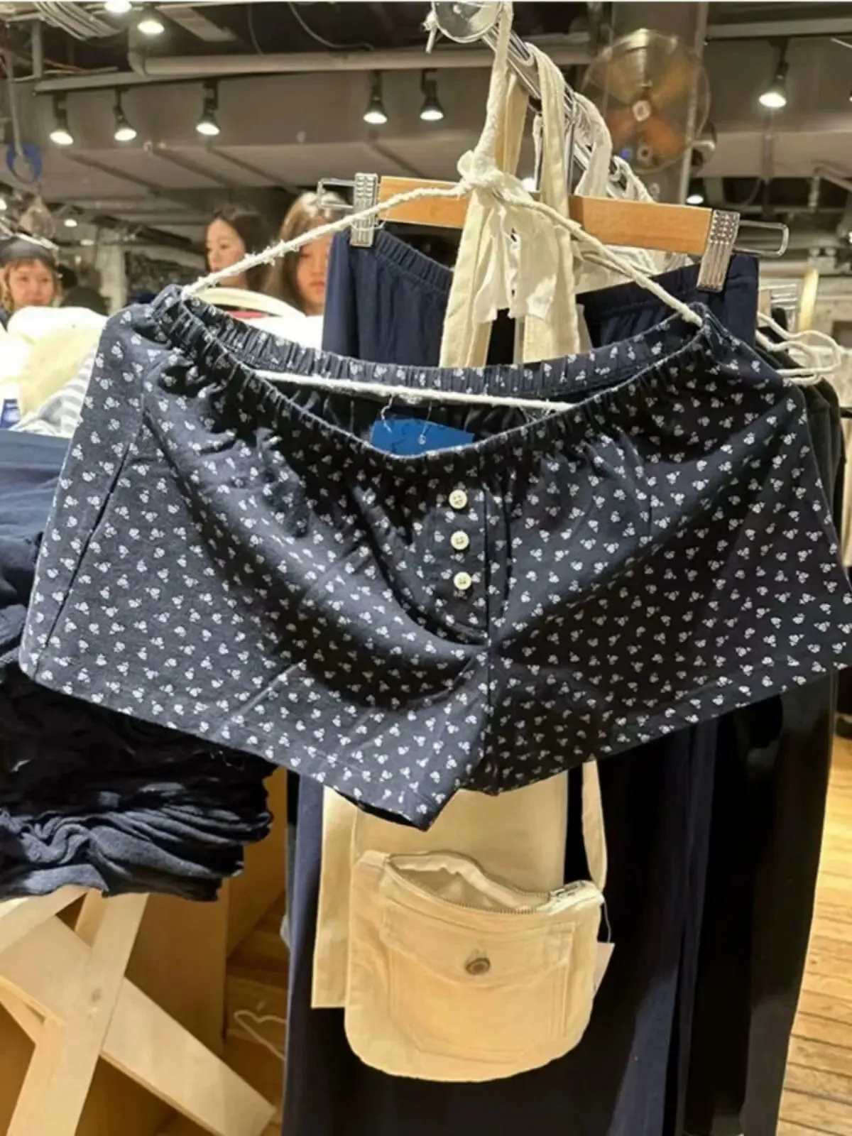 LVSANW Casual Women Soft Cotton Front Buttons Shorts 2024 Summer Vintage Low Waist Female Chic Bottoms