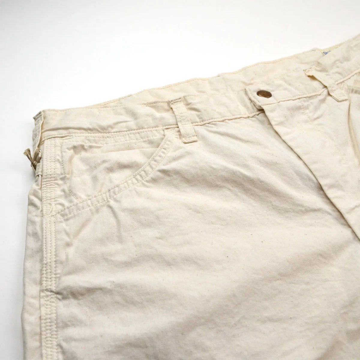 orSlow - Slim Fit Painter Shorts - Ecru