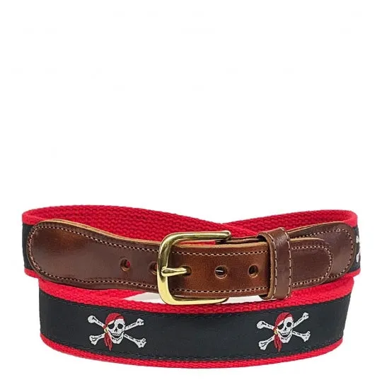 Skull and Crossbones Pirate Belt